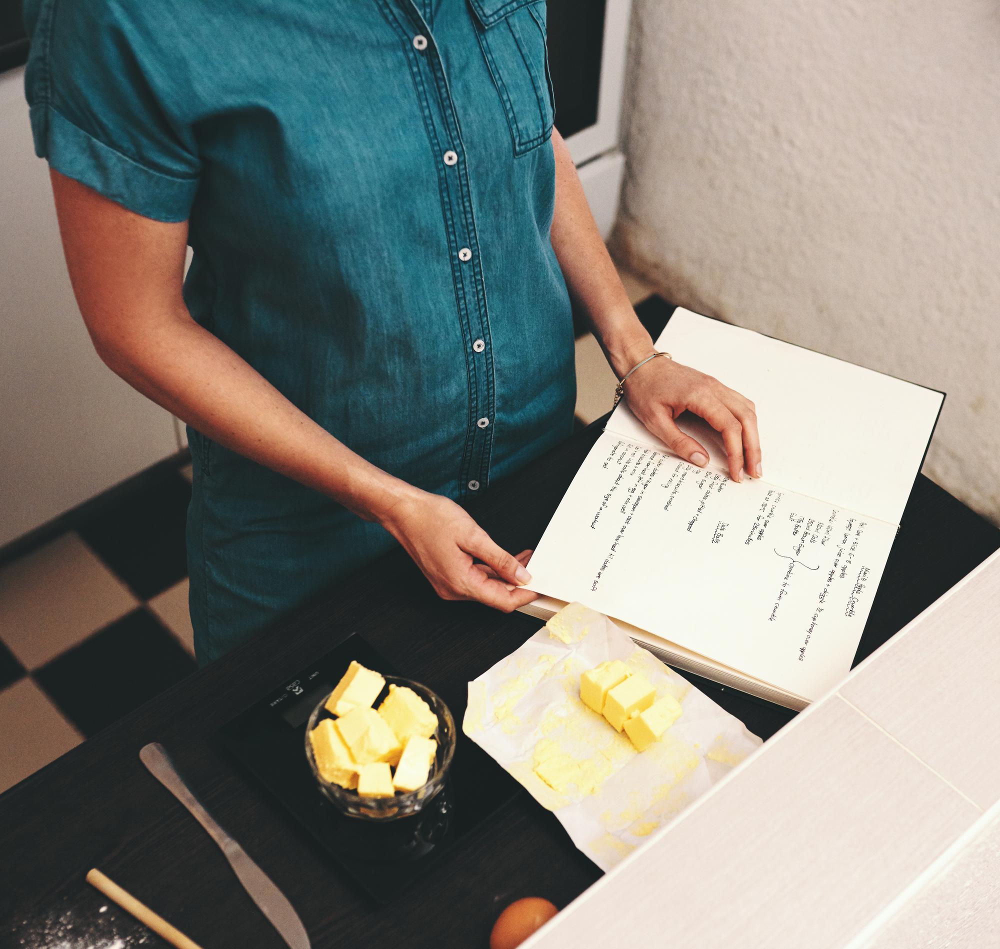 Notebook with pricing notes and samples